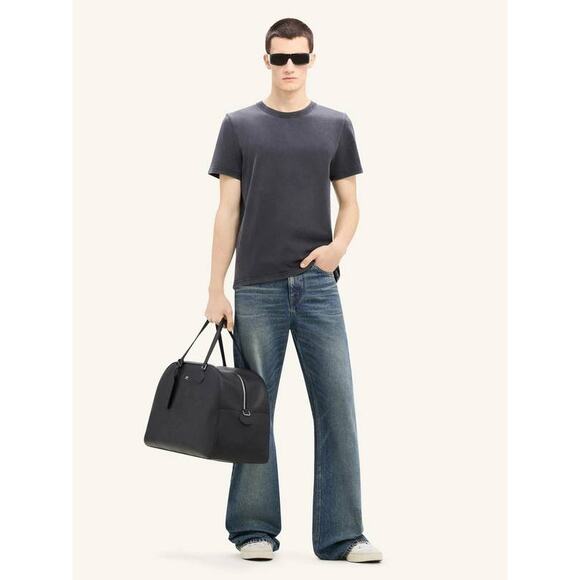 Courreges Mens AC Crew Neck T Shirt in Stonewashed Grey XXL - Picture 1 of 5